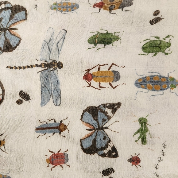 Little Unicorn Deluxe Muslin Unisex Infant Bug, Safari Print Swaddles x 4 - Picture 7 of 13